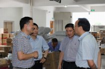 市委常委、宣傳部長何加順來我公司調研